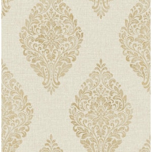 Pascale Gold Medallion Strippable Wallpaper (Covers 56.4 sq. ft.)