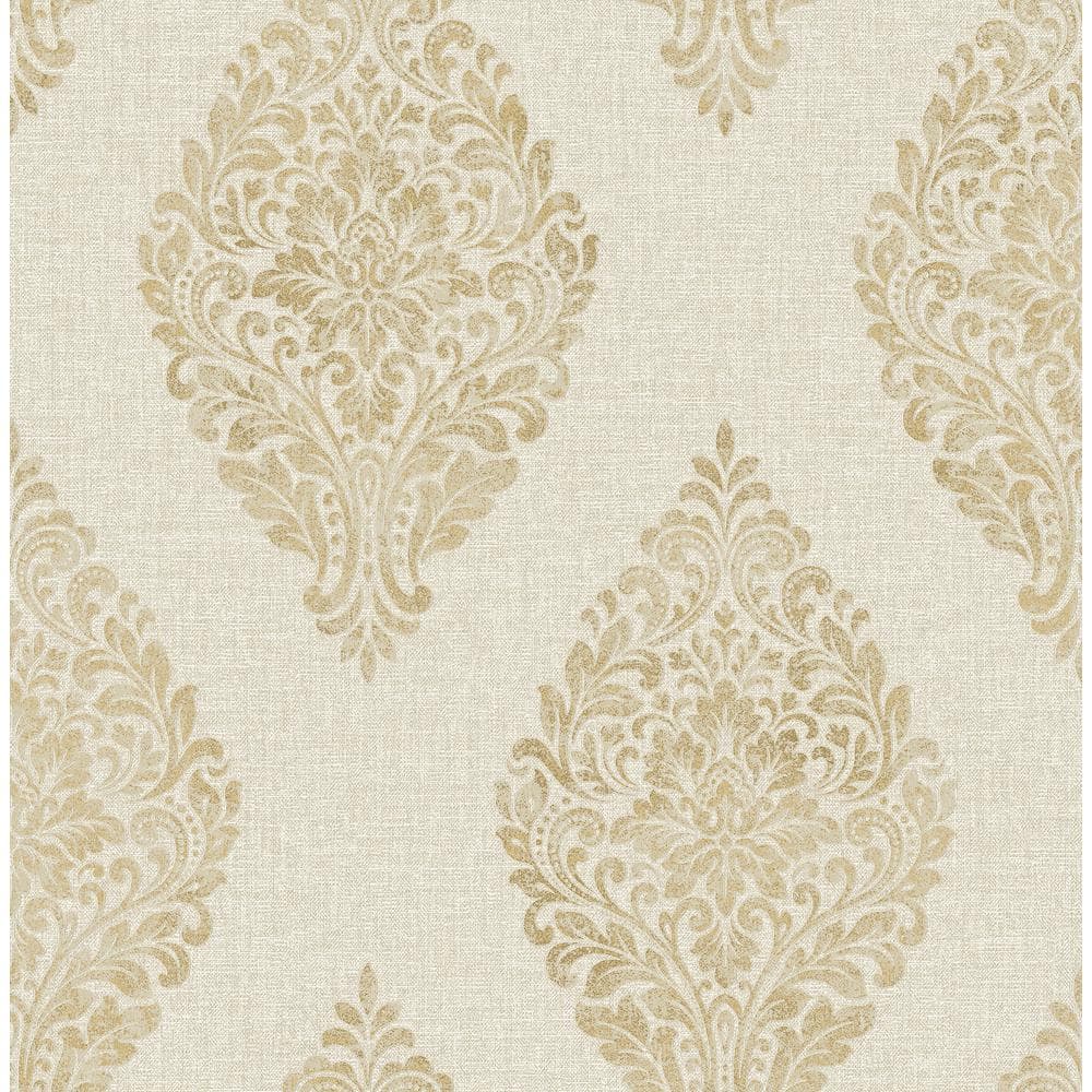 Pascale Gold Medallion Gold Wallpaper Sample