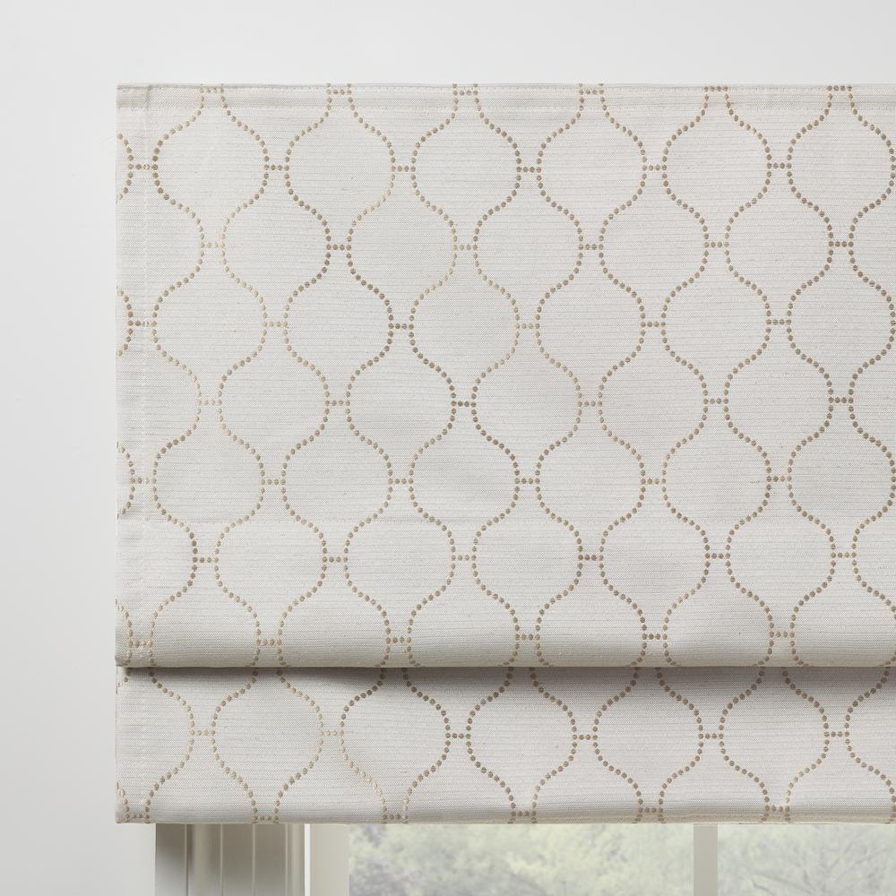 Linen Woven Blackout Cordless Roman Shade 39" x 64"