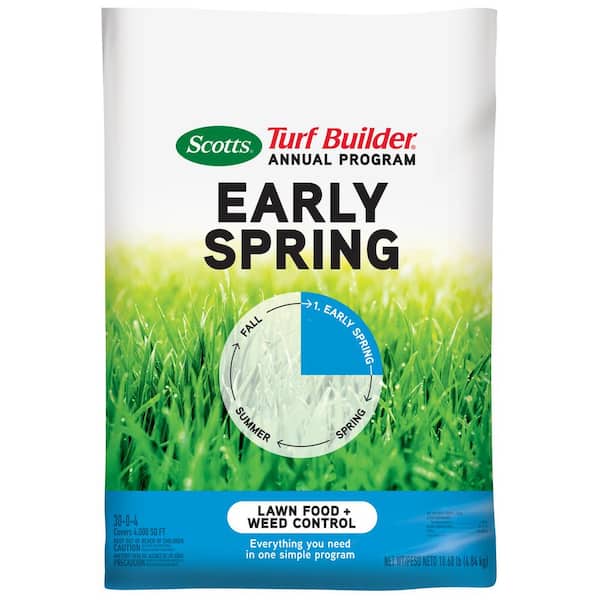Scotts Turf Builder Annual Program 10.68 lbs. 4,000 sq. ft. Early Spring Weed Killer and Lawn Fertilizer