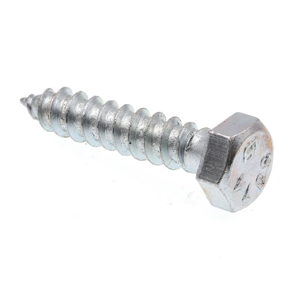 Prime-Line A307 Grade A Zinc Plated Steel 5/16 in. x 1-1/2 in. External Hex Lag Screws (100-Pack)