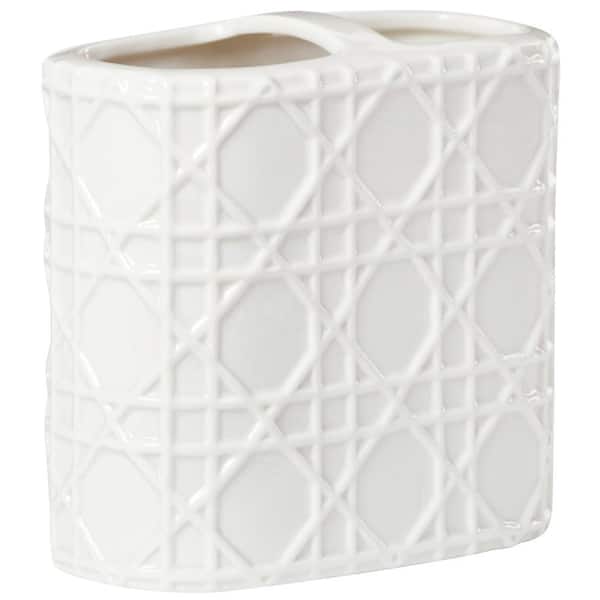 Home Decorators Collection Pisa Toothbrush Holder in White