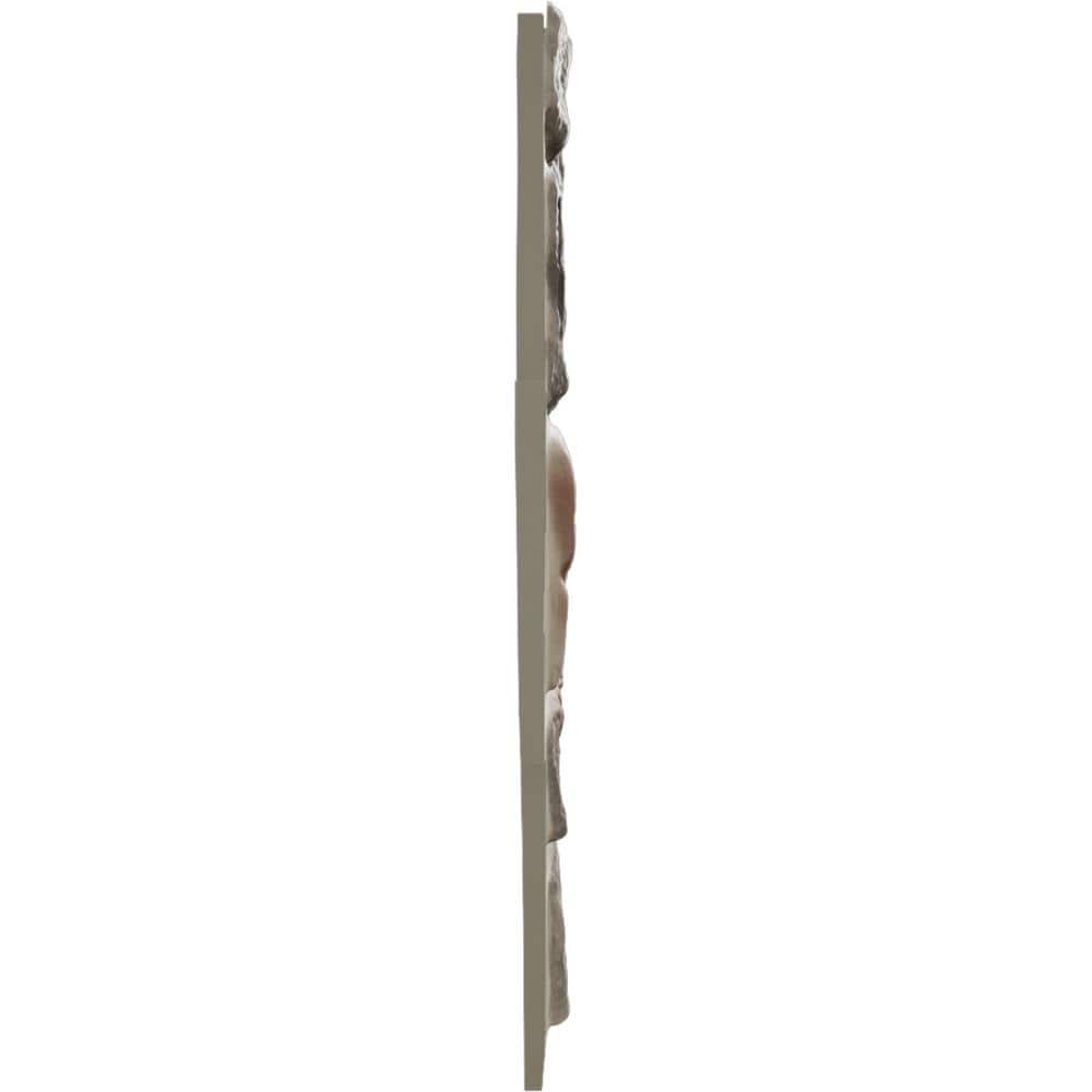 Smolder Faux Stone Urethane Panel, 48"W x 23.75"H