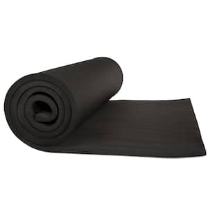 Basics Extra Thick Exercise Yoga Gym Floor Mat with Carrying Strap -  74 x 24 x .5 Inches, Black, Mats -  Canada
