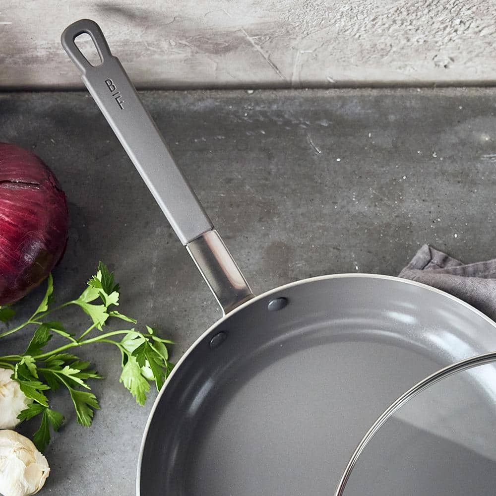 GreenPan 12" Stainless Steel Nonstick Frypan with Glass Lid