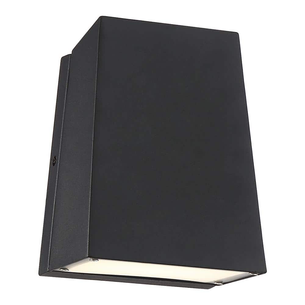 Edge Medium 1-Light Black LED Outdoor Wall Mount Sconce