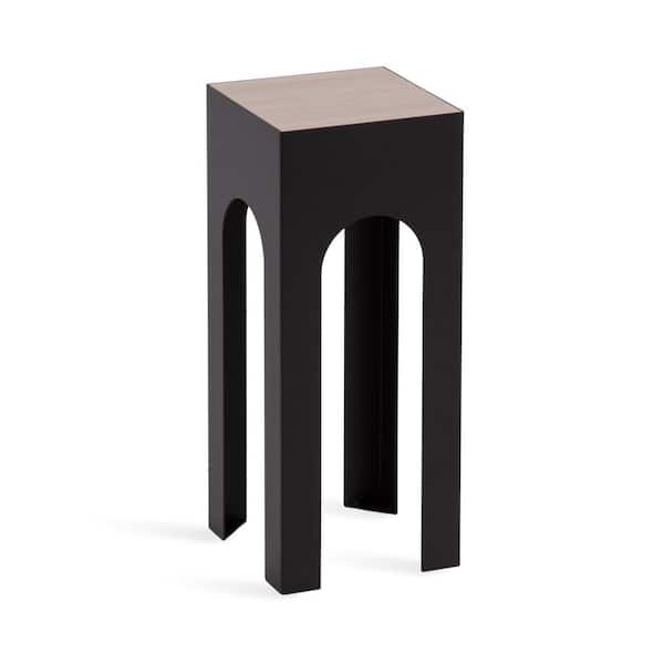 Kate and Laurel Amani 8.07 in. Natural Square Wood Veneer/MDF End Table