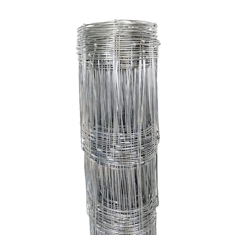 5 ft. x 164 ft. 14-Gauge Silver Heavy Zinc Coated Welded Wire Farm Fence fo