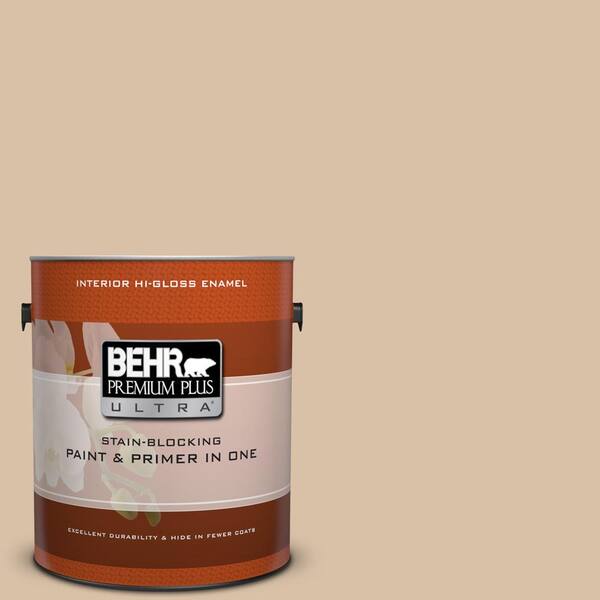 BEHR Premium Plus Ultra 1 gal. Home Decorators Collection #HDC-CT-06 Country Linens Hi-Gloss Enamel Interior Paint & Primer