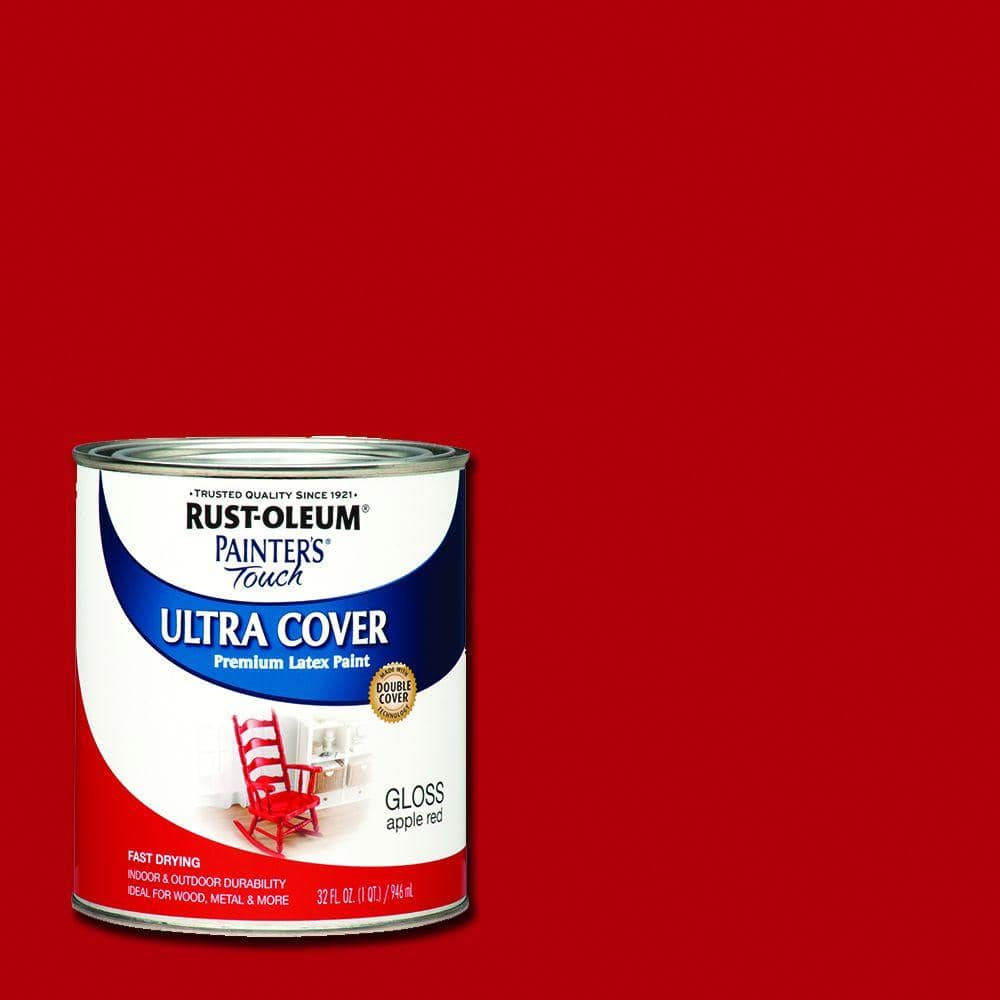 Rust-Oleum Painter's Touch 32 oz. Ultra Cover Gloss Apple Red