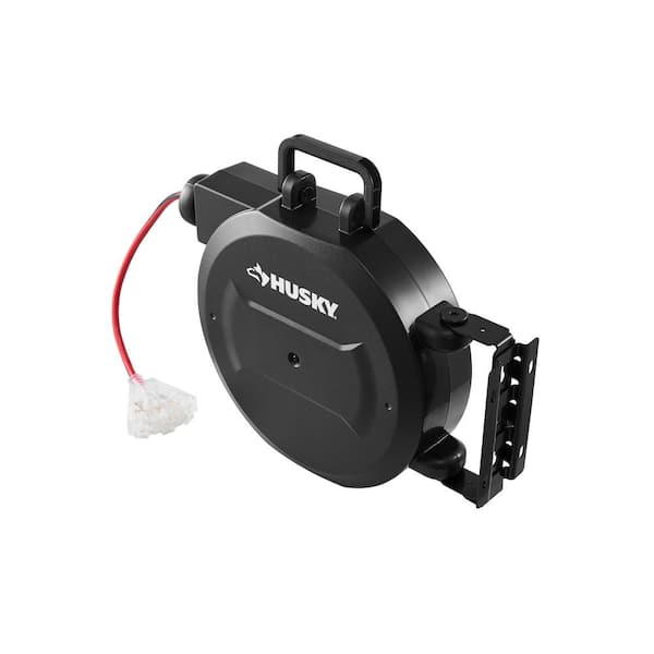 Husky 50 ft. 14/3 Medium Duty 13-Amps Indoor Extension Cord Reel