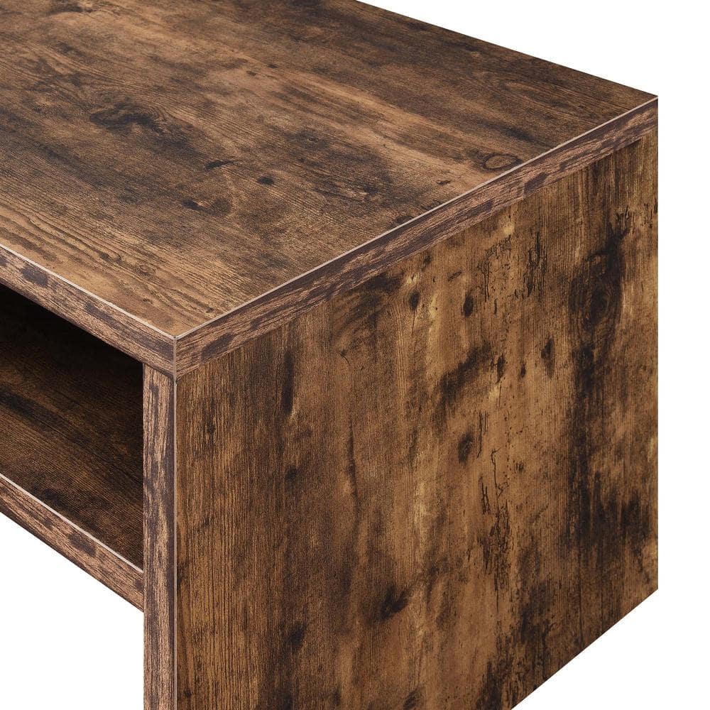 Espresso Northfield Admiral 40" Rectangular Coffee Table with Shelves