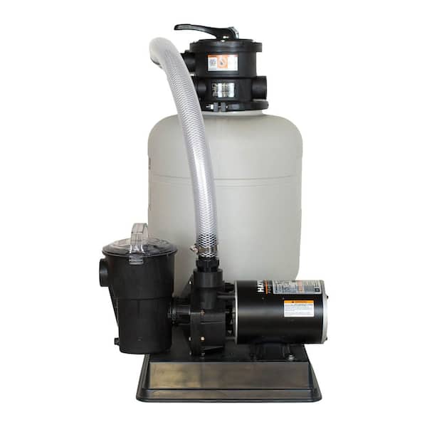 Large 20" Sand Filter 4500GPH w/ 1 HP Above Ground Swimming Pool Pump 