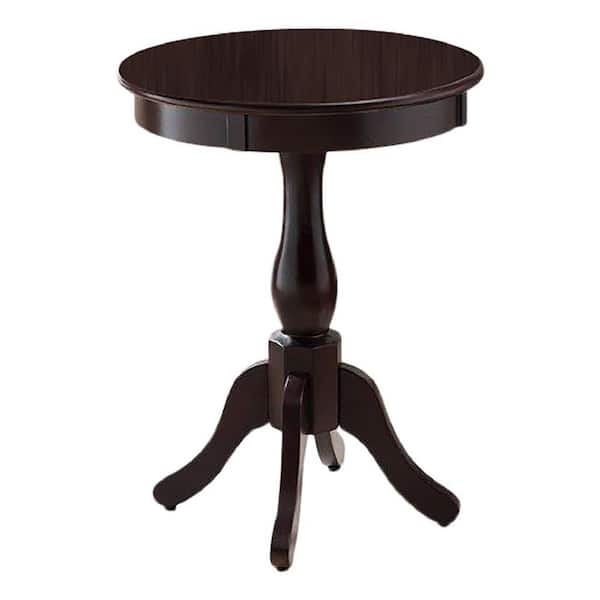 Signature Home SignatureHome Cherry Finish Material Solid Wood Camus Plant Stand/Side Table Dimensions: 17"W x 17"L x 23"H