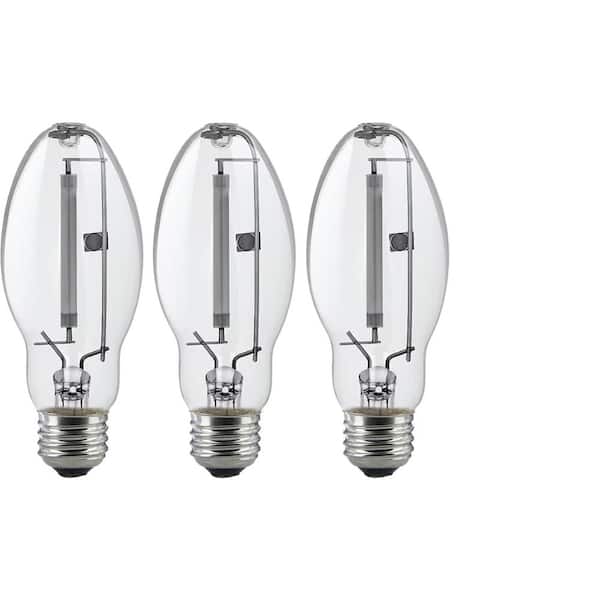 50-Watt ED17 E26 Warm White (Less Than 2700K) Clear High Pressure Sodium Medium Base HID Light Bulb (3-Pack)