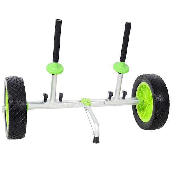 150 lbs. Heavy-Duty Plug-in Kayak Cart Dolly Standard Hand Truck with 12 in. Solid Wheels