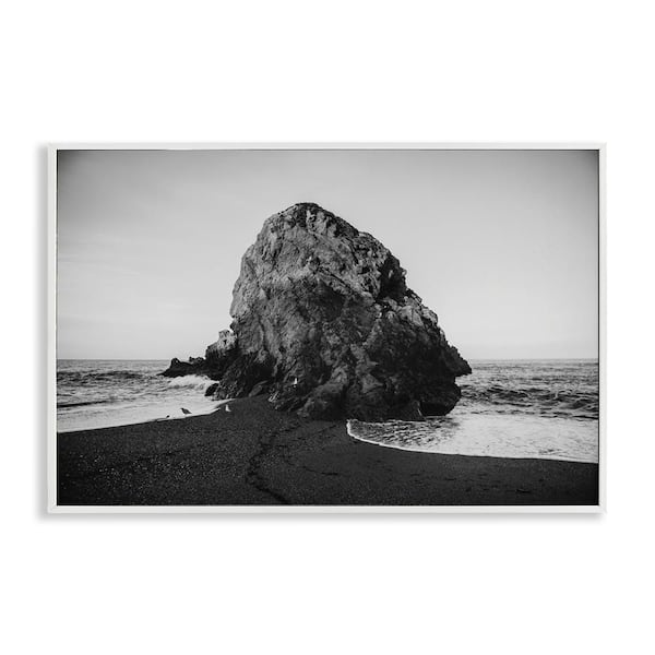 Stupell Industries Sonoma Coast Landmark by Crystal Lynn Collins White Framed Nature Giclee Art Print 16 in. x 24 in.