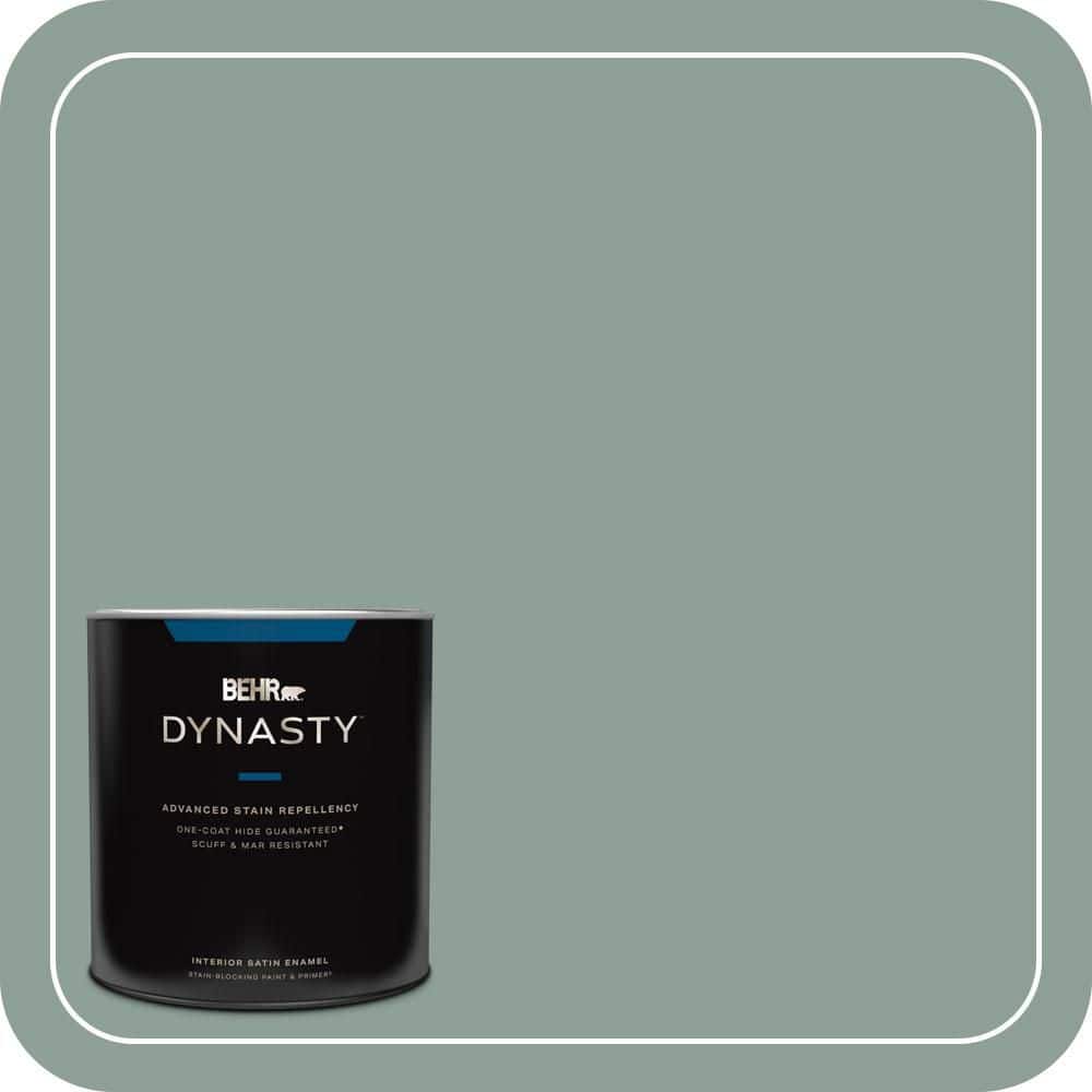 1 qt. #QE-44 Eucalyptus Satin Enamel Interior Stain-Blocking Paint & Primer price history on PriceWatchPro