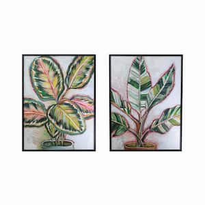 2 Piece Botanical Framed Graphic Print Nature Poster 48 in. x 36.13 in.