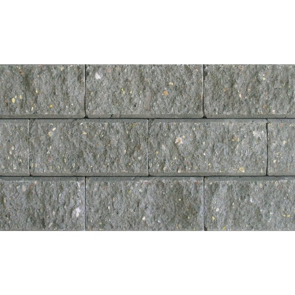 Unbranded 15-3/4 in. x 4-1/4 in. x 2-1/2 in. Split Face Mortarless Brick Window Sill - Charcoal
