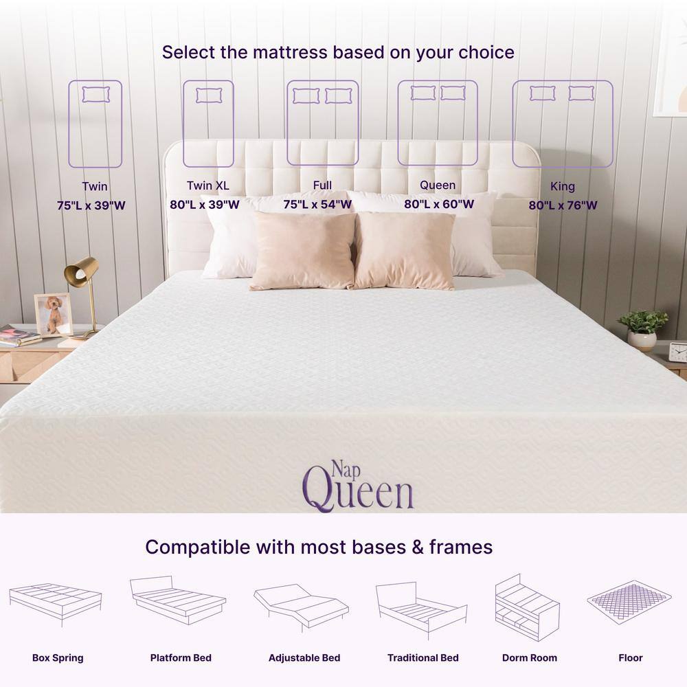 NapQueen Twin XL Cooling Gel Memory Foam Mattress