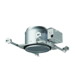 E26 6 in. Aluminum Recessed Lighting Housing for New Construction Shallow Ceiling, Insulation Contact, Air-Tite
