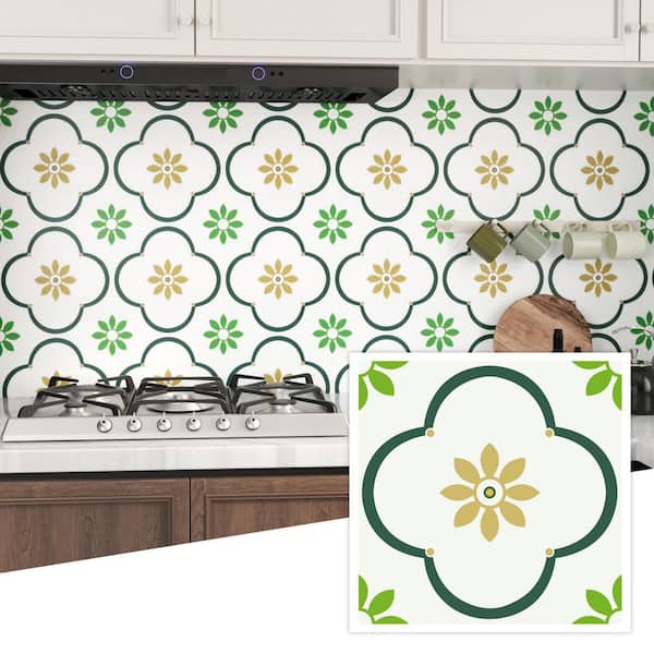 12 in. x 12 in. Vinyl Peel and Stick Floor and Wall Tiles Self Adhesive Backsplash Tile (12-Pack, 12 sq. ft. )