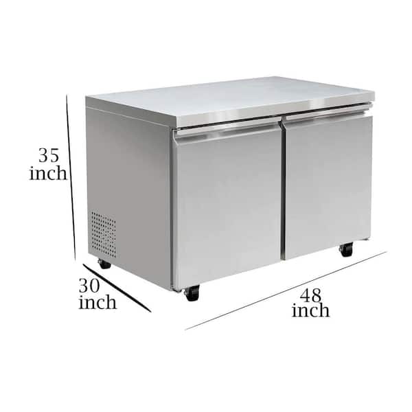 SABA - 48 Two Door Commercial Under-Counter Freezer - Bed Bath & Beyond -  33760020