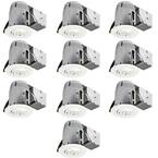 3.25 in. White Recessed Swivel Lighting Kit with Contractor's (10-Pack)
