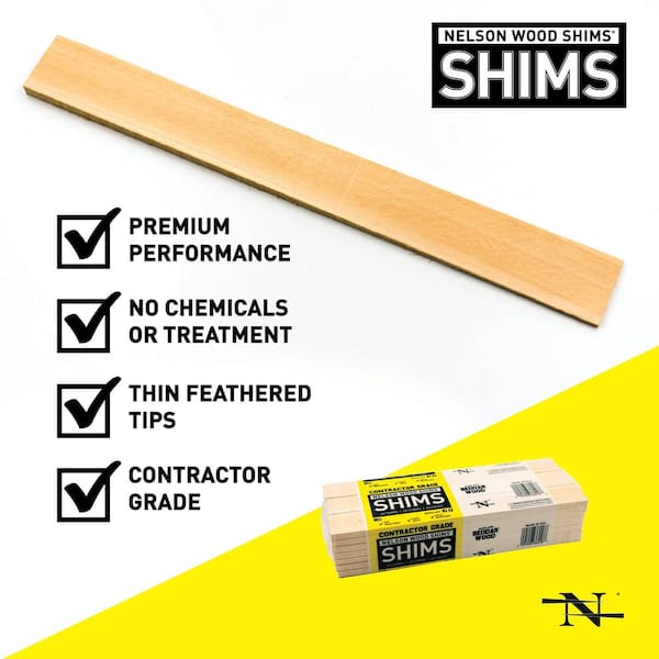 12 in. Contractor Shims 42-Per Bundle CSH12/42/12/48B - The