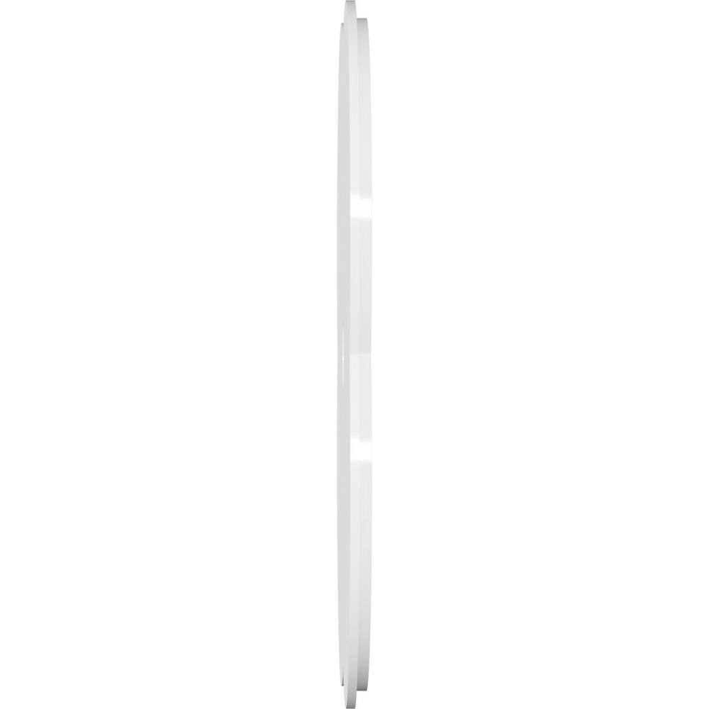 18" White PVC Contemporary Ceiling Medallion