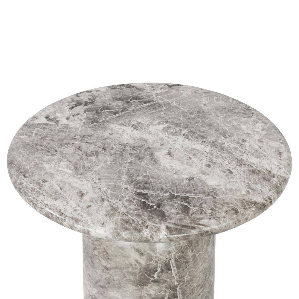Wels 17.5 in. Stone Specialty Shape Green Marble End Table - thumbnail 4