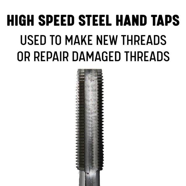 M8 X 1.25 Combination Drill Tap Bit – 1/4-Inch Hex Shank, M35 Cobalt High-Speed Steel, Uncoated, 2-Piece Set For Aluminum, Stainless Steel, Plastic