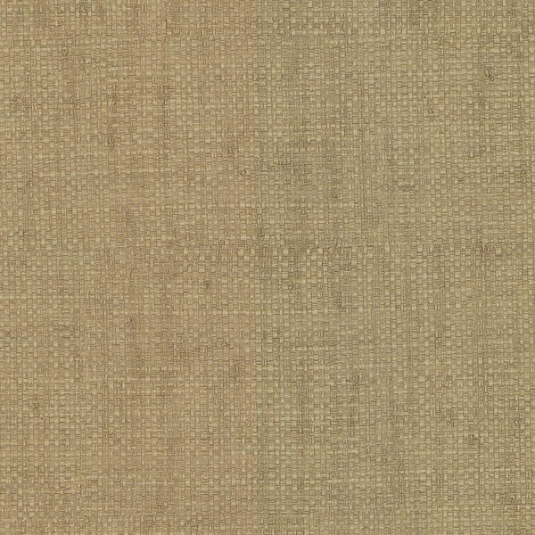 Warner Caviar Khaki Basketweave Vinyl Strippable Roll (Covers 60.8 sq. ft.)