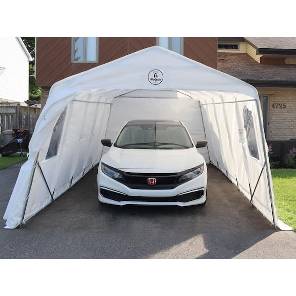 11 ft. x 20 ft. Clear Car Garage without Floor