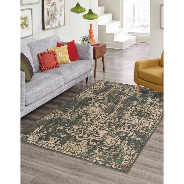 Tuareg Mirage Gray 4' 0 x 6' 0 Area Rug