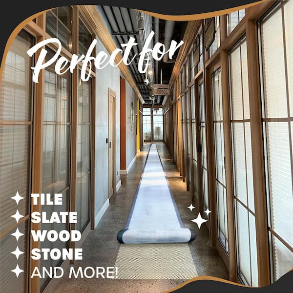 2 ft. x 60 ft. Non-Slip Rug Pad Roll : Premium Grip Mat