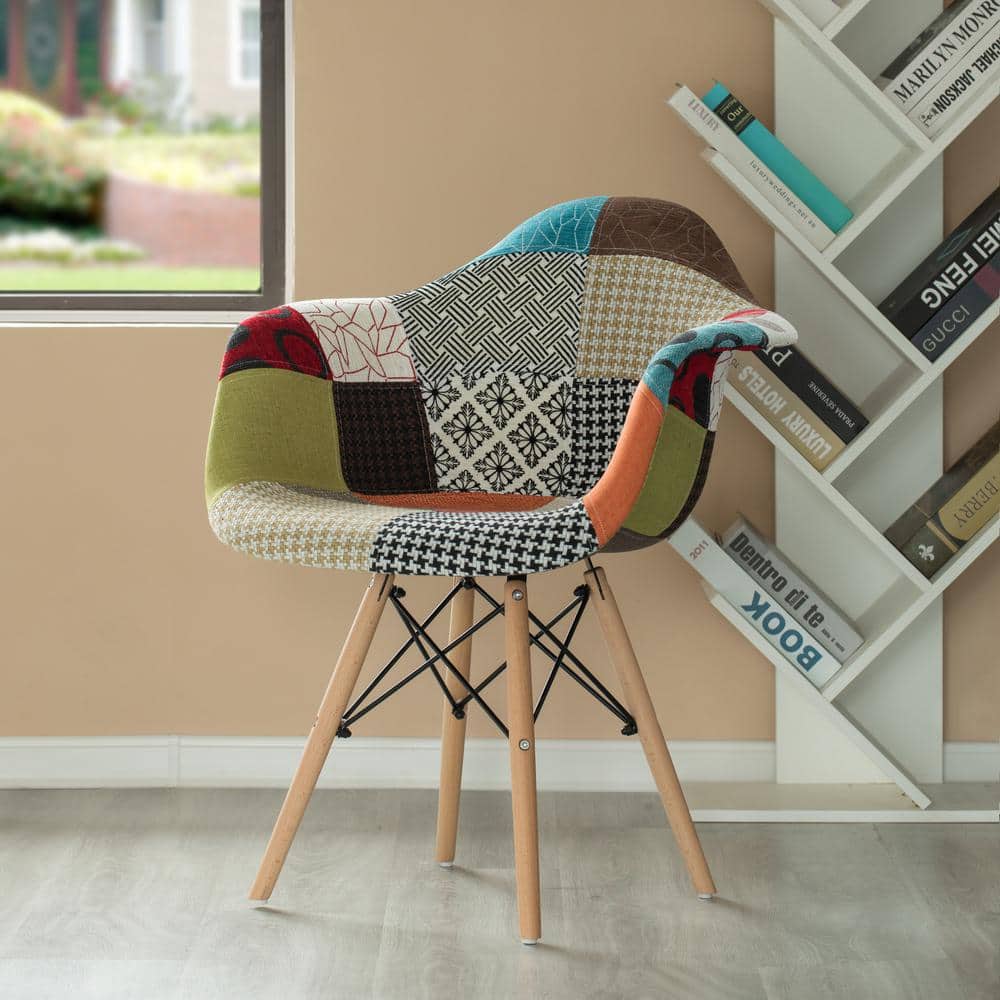 Parsons High Black Wood Side Chair with Ergonomic Design