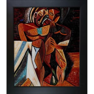 L'amitie by Pablo Picasso New Age Black Framed Oil Painting Art Print 24.75 in. x 28.75 in.