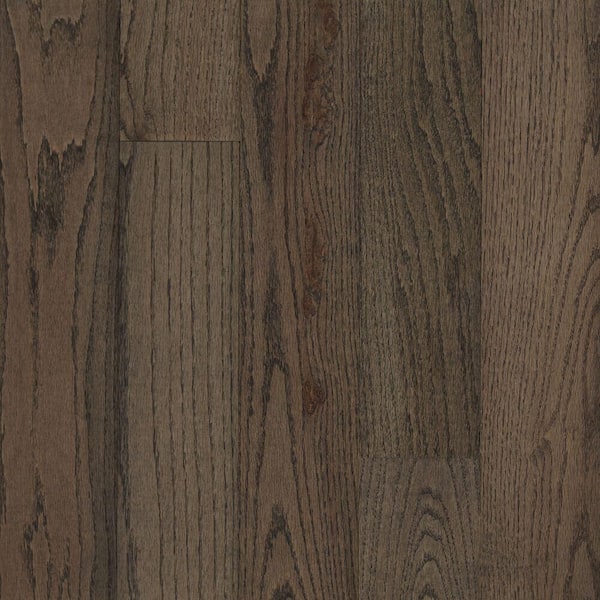 Bruce Take Home Sample - Plano Gray Oak 3/4 in. T x 5 in. W Smooth Solid Hardwood Flooring