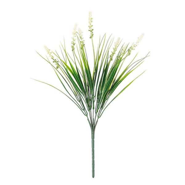 Afoxsos 10 Bundles Artificial Monkey Grass Plants with Purple Flowers ...