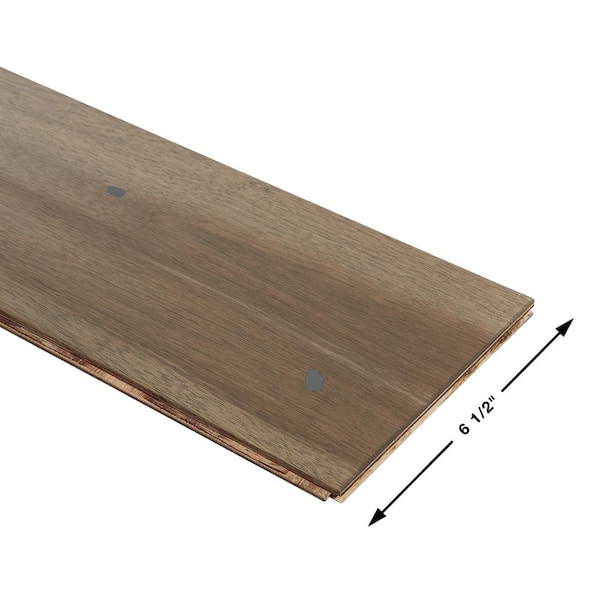 Malibu Wide Plank Morro Bay Acacia 3/8 in.T x 6 1/2 in.W x Tongue and Groove Wirebrushed Engineered Hardwood Flooring (25.57 sq. ft./case)