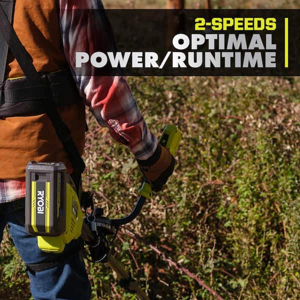 RYOBI 40V HP Brushless Bike Handle Brush Cutter Tool Only RY40HPBC01B The Home Depot