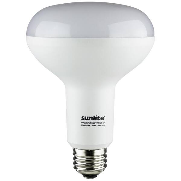 Sunlite 65-Watt Equivalent BR30 Dimmable E26 Medium Base LED Light Bulb ...