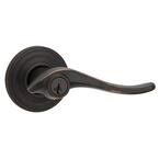 Avalon Venetian Bronze Exterior Entry Door Lever featuring SmartKey Security