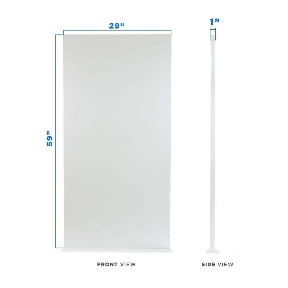 White 55" Rectangular Tabletop for Sit-Stand Desk