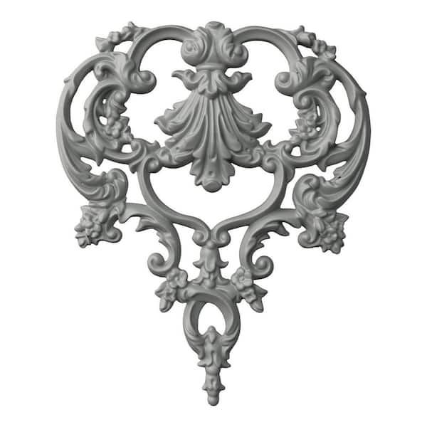 Ekena Millwork 0.63 in. x 9 in. x 7.375 in. Polyurethane Applique and Onlay Moulding