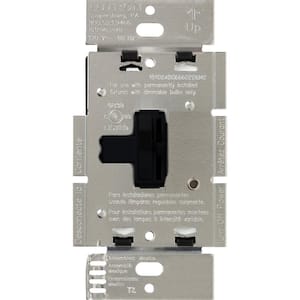 Toggler Dimmer Switch for Magnetic Low-Voltage, 600-Watt/3-Way, Black (AYLV-603P-BL)