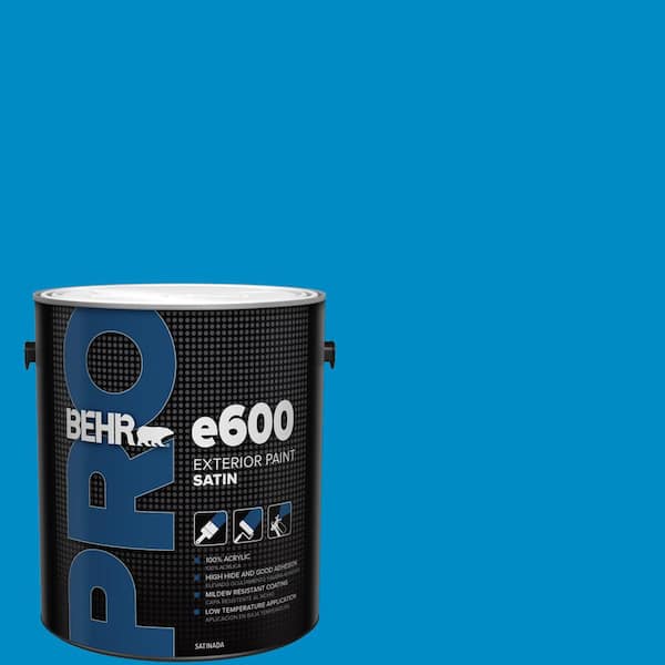 BEHR PRO 1 gal. #MQ4-57 Celebration Blue Satin Exterior Paint