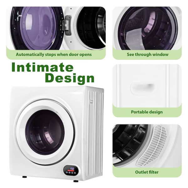 SIMZLIFE 3.55 cu. ft. Vented Front Load Stackable Electric
